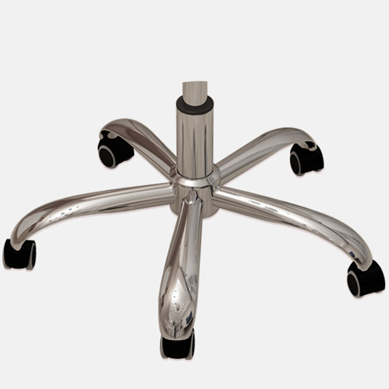 Silver Metal Modern Conference Chair High Back Leather Desk Chair Clearhalo 'furn' 'furn_office_chair' 'Furniture' 'furniture_office_chair' 'Office Chairs' 'Office Furniture' 'office_chair' 5010276