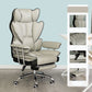 Silver Metal Modern Desk Chair with High Back and Leather Conference Chair Light Gray With Footrest Clearhalo 'furn' 'furn_office_chair' 'Furniture' 'furniture_office_chair' 'Office Chairs' 'Office Furniture' 'office_chair' 5010326