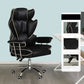 Silver Metal Modern Desk Chair with High Back Leather Conference Chair Black Without Footrest Clearhalo 'furn' 'furn_office_chair' 'Furniture' 'furniture_office_chair' 'Office Chairs' 'Office Furniture' 'office_chair' 5010340
