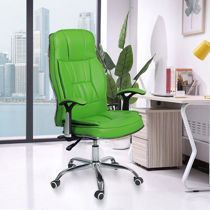 Contemporary Ergonomic Office Chair with Padded Arms Metal Frame Executive Task Chair Green Without Footrest Clearhalo 'furn' 'furn_office_chair' 'Furniture' 'furniture_office_chair' 'Office Chairs' 'Office Furniture' 'office_chair' 5010359