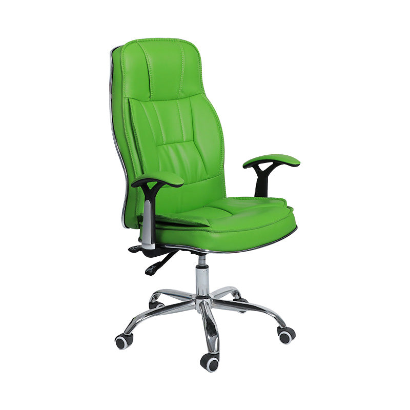 Contemporary Ergonomic Office Chair with Padded Arms Metal Frame Executive Task Chair Clearhalo 'furn' 'furn_office_chair' 'Furniture' 'furniture_office_chair' 'Office Chairs' 'Office Furniture' 'office_chair' 5010361