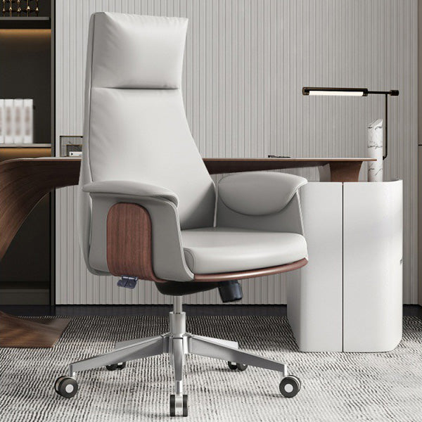 Upholstered Office Chair with Padded Arms Modern Task Chair with Metal Frame Clearhalo 'furn' 'furn_office_chair' 'Furniture' 'furniture_office_chair' 'Office Chairs' 'Office Furniture' 'office_chair' 5010372