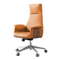 Upholstered Office Chair with Padded Arms Modern Task Chair with Metal Frame Orange Clearhalo 'furn' 'furn_office_chair' 'Furniture' 'furniture_office_chair' 'Office Chairs' 'Office Furniture' 'office_chair' 5010378