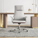 Upholstered Office Chair with Padded Arms Modern Task Chair with Metal Frame Clearhalo 'furn' 'furn_office_chair' 'Furniture' 'furniture_office_chair' 'Office Chairs' 'Office Furniture' 'office_chair' 5010386