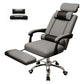 Metal Base Modern Executive Desk Chair with Padded Arms Microfiber Adjustable Office Chair Grey With Footrest Sponge Clearhalo 'furn' 'furn_office_chair' 'Furniture' 'furniture_office_chair' 'Office Chairs' 'Office Furniture' 'office_chair' 5010408