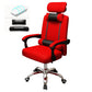 Metal Base Modern Executive Desk Chair with Padded Arms Microfiber Adjustable Office Chair Red Without Footrest Latex Clearhalo 'furn' 'furn_office_chair' 'Furniture' 'furniture_office_chair' 'Office Chairs' 'Office Furniture' 'office_chair' 5010409