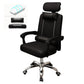 Metal Base Modern Executive Desk Chair with Padded Arms Microfiber Adjustable Office Chair Black Without Footrest Latex Clearhalo 'furn' 'furn_office_chair' 'Furniture' 'furniture_office_chair' 'Office Chairs' 'Office Furniture' 'office_chair' 5010412