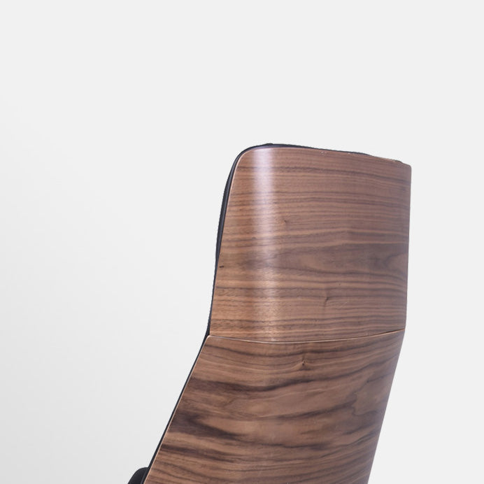 Executive Swivel Office Chair with High Back Chrome Metal Frame Modern Task Chair Clearhalo 'Furniture' 'furniture_office_chair' 'Office Chairs' 'Office Furniture' 'office_chair' 5010428