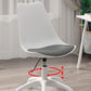 Modern White Nylon Desk Chair with Low Back Home Office Chair Clearhalo 'Furniture' 'furniture_office_chair' 'Office Chairs' 'Office Furniture' 'office_chair' 5010671