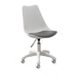 Modern White Nylon Desk Chair with Low Back Home Office Chair Clearhalo 'Furniture' 'furniture_office_chair' 'Office Chairs' 'Office Furniture' 'office_chair' 5010674