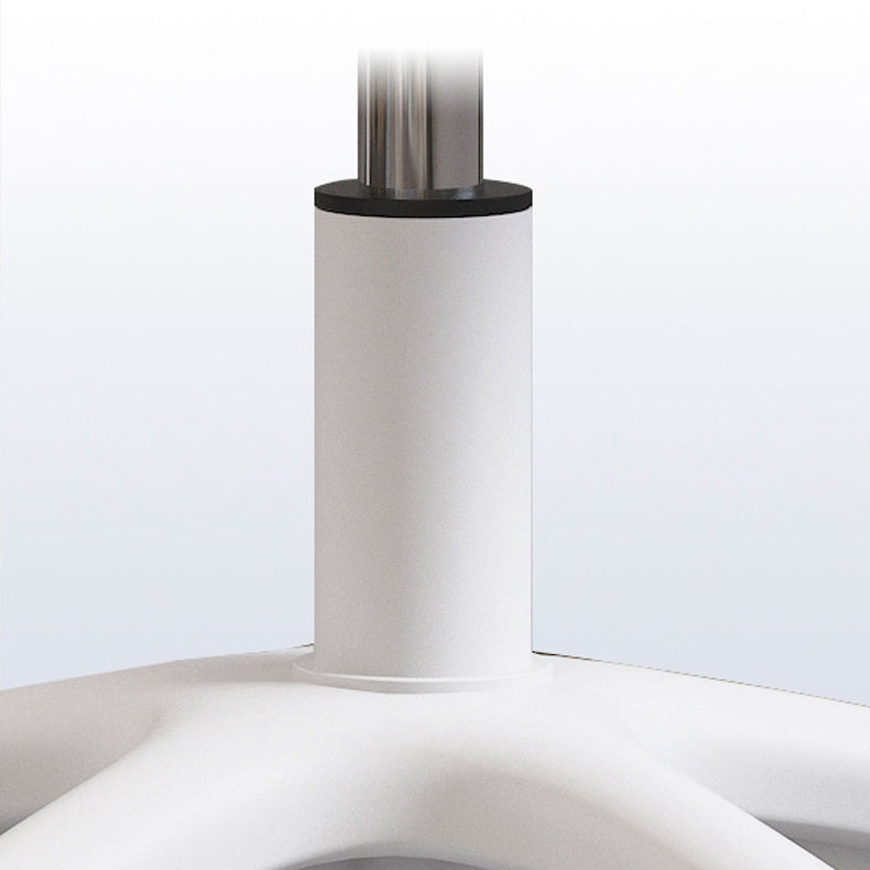 Modern White Nylon Desk Chair with Low Back Home Office Chair Clearhalo 'Furniture' 'furniture_office_chair' 'Office Chairs' 'Office Furniture' 'office_chair' 5010678