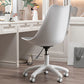 Modern White Nylon Desk Chair with Low Back Home Office Chair Grey 1 Piece Nylon Clearhalo 'Furniture' 'furniture_office_chair' 'Office Chairs' 'Office Furniture' 'office_chair' 5010687