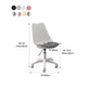 Modern White Nylon Desk Chair with Low Back Home Office Chair Clearhalo 'Furniture' 'furniture_office_chair' 'Office Chairs' 'Office Furniture' 'office_chair' 5010720