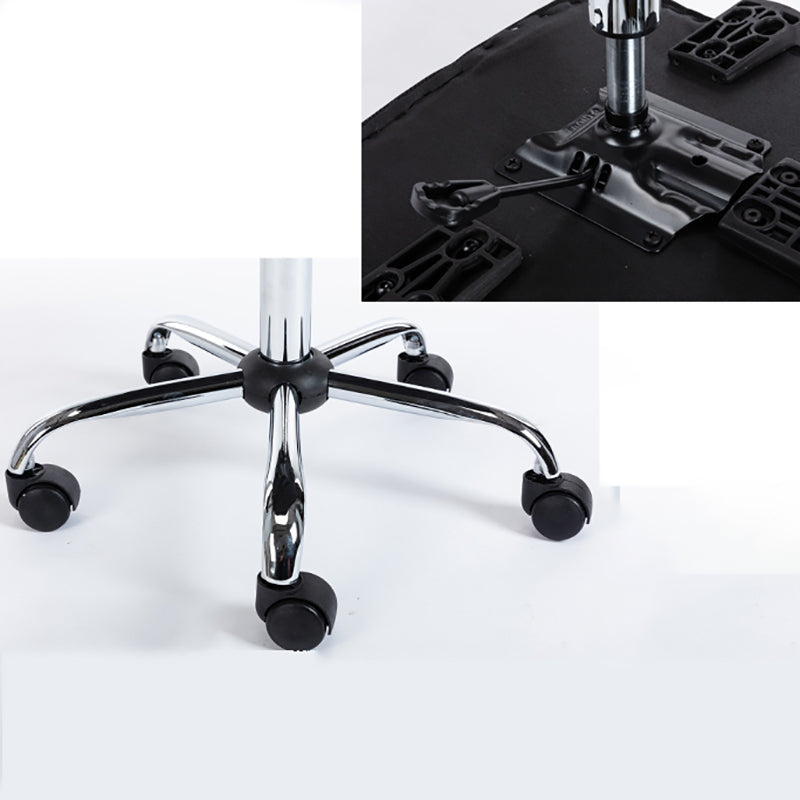 Silver Metal Modern Conference Chair in Mid-Back Mesh Conference Chair Clearhalo 'Furniture' 'furniture_office_chair' 'Office Chairs' 'Office Furniture' 'office_chair' 5010749