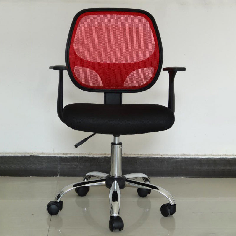 Silver Metal Modern Conference Chair in Mid-Back Mesh Conference Chair Clearhalo 'Furniture' 'furniture_office_chair' 'Office Chairs' 'Office Furniture' 'office_chair' 5010757