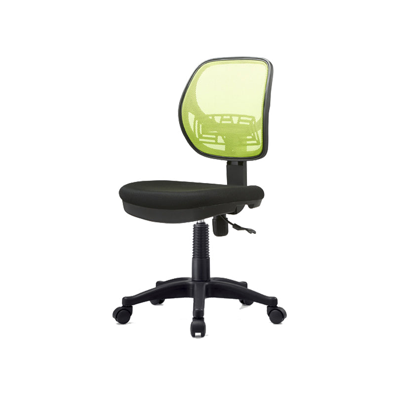 Silver Metal and Black Nylon Modern Conference Chair Mid-Back Conference Chair Army Green Nylon Clearhalo 'Furniture' 'furniture_office_chair' 'Office Chairs' 'Office Furniture' 'office_chair' 5010800