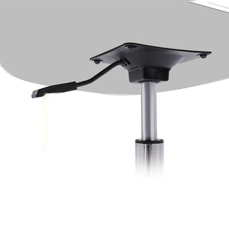 Silver Metal Modern Conference Chair Mid-Back and Leather Conference Chair Clearhalo 'furn' 'furn_office_chair' 'Furniture' 'furniture_office_chair' 'Office Chairs' 'Office Furniture' 'office_chair' 5010821