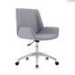 Mid Back Computer Desk Chair with Padded Arms Contemporary Office Chair with Metal Frame Clearhalo 'furn' 'furn_office_chair' 'Furniture' 'furniture_office_chair' 'Office Chairs' 'Office Furniture' 'office_chair' 5010859