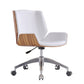 Mid Back Computer Desk Chair with Padded Arms Contemporary Office Chair with Metal Frame Clearhalo 'furn' 'furn_office_chair' 'Furniture' 'furniture_office_chair' 'Office Chairs' 'Office Furniture' 'office_chair' 5010870