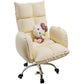Contemporary Upholstered Office Chair with Padded Arms Leather Parsons Chair with Wheels Clearhalo 'furn' 'furn_office_chair' 'Furniture' 'furniture_office_chair' 'Office Chairs' 'Office Furniture' 'office_chair' 5010959