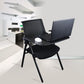 Black Metal Frame Modern Task Chair with Arms Conference Chair with Mid Back Clearhalo 'furn' 'furn_office_chair' 'Furniture' 'furniture_office_chair' 'Office Chairs' 'Office Furniture' 'office_chair' 5010988