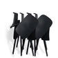 Black Metal Frame Modern Task Chair with Arms Conference Chair with Mid Back Clearhalo 'furn' 'furn_office_chair' 'Furniture' 'furniture_office_chair' 'Office Chairs' 'Office Furniture' 'office_chair' 5010993