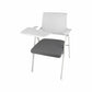Mid Back Conference Chair with Fixed Arms Modern Office Chair with Metal Frame Grey 1 Piece Clearhalo 'furn' 'furn_office_chair' 'Furniture' 'furniture_office_chair' 'Office Chairs' 'Office Furniture' 'office_chair' 5011030