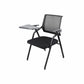 Mid Back Conference Chair with Fixed Arms Modern Office Chair with Metal Frame Gloss Black 1 Piece Clearhalo 'furn' 'furn_office_chair' 'Furniture' 'furniture_office_chair' 'Office Chairs' 'Office Furniture' 'office_chair' 5011050