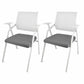 Mid Back Conference Chair with Fixed Arms Modern Office Chair with Metal Frame Light Gray 2 Piece Set Clearhalo 'furn' 'furn_office_chair' 'Furniture' 'furniture_office_chair' 'Office Chairs' 'Office Furniture' 'office_chair' 5011057