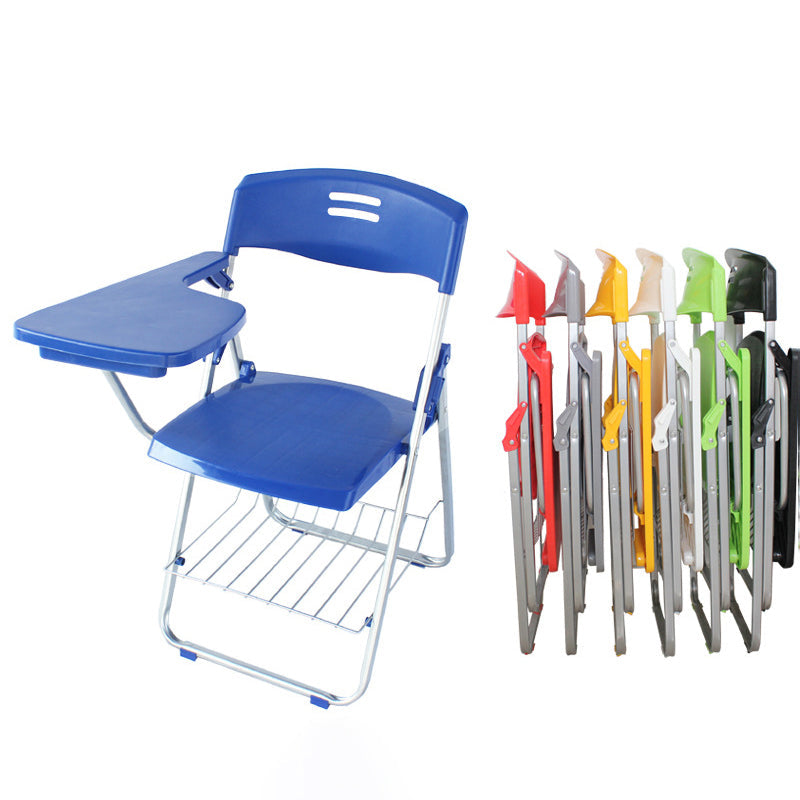 Modern Plastic and Metal Desk Chair with Low Back Home Office Chair Clearhalo 'furn' 'furn_office_chair' 'Furniture' 'furniture_office_chair' 'Office Chairs' 'Office Furniture' 'office_chair' 5011069