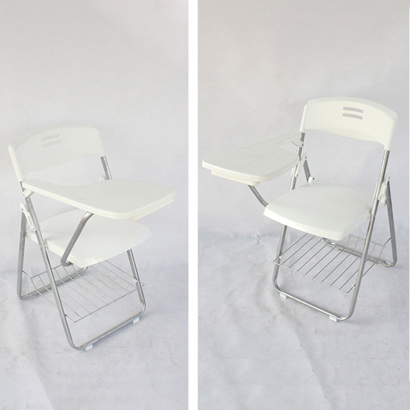 Modern Plastic and Metal Desk Chair with Low Back Home Office Chair Clearhalo 'furn' 'furn_office_chair' 'Furniture' 'furniture_office_chair' 'Office Chairs' 'Office Furniture' 'office_chair' 5011076