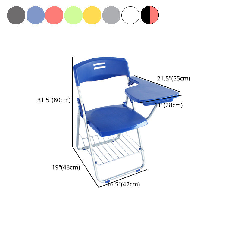 Modern Plastic and Metal Desk Chair with Low Back Home Office Chair Clearhalo 'furn' 'furn_office_chair' 'Furniture' 'furniture_office_chair' 'Office Chairs' 'Office Furniture' 'office_chair' 5011081