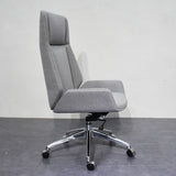 Contemporary Executive Ofiice Chair with Chrome Frame Armless Computer Desk Chair Clearhalo 'furn' 'furn_office_chair' 'Furniture' 'furniture_office_chair' 'Office Chairs' 'Office Furniture' 'office_chair' 5011088