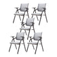 Modern Black Plastic Mesh Desk Chair with Mid Back Home Office Chair Grey 5 Piece Set Clearhalo 'furn' 'furn_office_chair' 'Furniture' 'furniture_office_chair' 'Office Chairs' 'Office Furniture' 'office_chair' 5011100