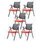 Modern Black Plastic Mesh Desk Chair with Mid Back Home Office Chair Black-Orange 5 Piece Set Clearhalo 'furn' 'furn_office_chair' 'Furniture' 'furniture_office_chair' 'Office Chairs' 'Office Furniture' 'office_chair' 5011103