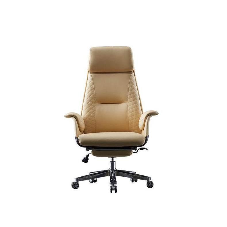 High Back Executive Swivel Office Chair Chrome Metal Frame Modern Ergonomic Task Chair Clearhalo 'furn' 'furn_office_chair' 'Furniture' 'furniture_office_chair' 'Office Chairs' 'Office Furniture' 'office_chair' 5011123