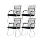 Silver Metal Mesh Modern Conference Chair Mid-Back and High Back Conference Chair Beige 4 Piece Set Clearhalo 'furn' 'furn_office_chair' 'Furniture' 'furniture_office_chair' 'Office Chairs' 'Office Furniture' 'office_chair' 5011142