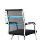 Silver Metal Mesh Modern Conference Chair Mid-Back and High Back Conference Chair Clearhalo 'furn' 'furn_office_chair' 'Furniture' 'furniture_office_chair' 'Office Chairs' 'Office Furniture' 'office_chair' 5011143