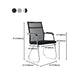 Silver Metal Mesh Modern Conference Chair Mid-Back and High Back Conference Chair Clearhalo 'furn' 'furn_office_chair' 'Furniture' 'furniture_office_chair' 'Office Chairs' 'Office Furniture' 'office_chair' 5011153