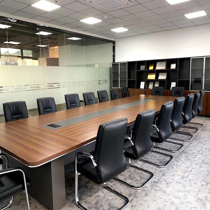 Silver Metal Modern Conference Chair High Back Leather Conference Chair Clearhalo 'furn' 'furn_office_chair' 'Furniture' 'furniture_office_chair' 'Office Chairs' 'Office Furniture' 'office_chair' 5011158