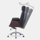 Modern Armless Swivel Chair with Chrome Frame Executive Height-adjustable Office Chair Clearhalo 'furn' 'furn_office_chair' 'Furniture' 'furniture_office_chair' 'Office Chairs' 'Office Furniture' 'office_chair' 5011178