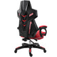 Modern Nylon Frame Gaming Chair Swivel Computer Desk Chair with Padded Arms Red With Footrest Clearhalo 'furn' 'furn_office_chair' 'Furniture' 'furniture_office_chair' 'Office Chairs' 'Office Furniture' 'office_chair' 5011205