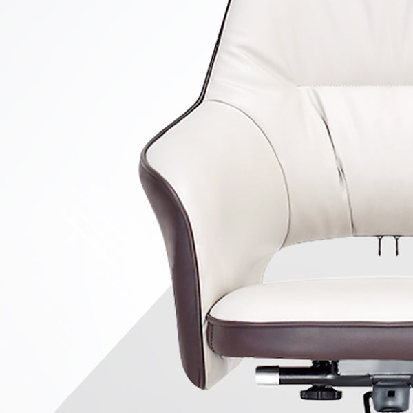 Chrome Metal Base Contemporary Office Chair Adjustable Task Chair with Wheels Clearhalo 'furn' 'furn_office_chair' 'Furniture' 'furniture_office_chair' 'Office Chairs' 'Office Furniture' 'office_chair' 5011221