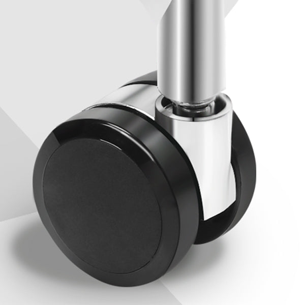 Chrome Metal Base Contemporary Office Chair Adjustable Task Chair with Wheels Clearhalo 'furn' 'furn_office_chair' 'Furniture' 'furniture_office_chair' 'Office Chairs' 'Office Furniture' 'office_chair' 5011225