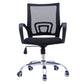 Mid Back Mesh Desk Chair Ergonomic Fixed Arms Chair with Wheels Black 1 Piece Clearhalo 'furn' 'furn_office_chair' 'Furniture' 'furniture_office_chair' 'Office Chairs' 'Office Furniture' 'office_chair' 5011231