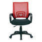 Mid Back Mesh Desk Chair Ergonomic Fixed Arms Chair with Wheels Red-Black 1 Piece Clearhalo 'furn' 'furn_office_chair' 'Furniture' 'furniture_office_chair' 'Office Chairs' 'Office Furniture' 'office_chair' 5011238
