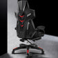Black Nylon Frame Modern Gaming Chair Swivel Computer Desk Chair with Padded Arms Clearhalo 'furn' 'furn_office_chair' 'Furniture' 'furniture_office_chair' 'Office Chairs' 'Office Furniture' 'office_chair' 5011309