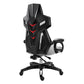 Black Nylon Frame Modern Gaming Chair Swivel Computer Desk Chair with Padded Arms Grey Without Footrest Sponge Clearhalo 'furn' 'furn_office_chair' 'Furniture' 'furniture_office_chair' 'Office Chairs' 'Office Furniture' 'office_chair' 5011329