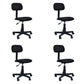 Mid-back Office Chair Sponge Cushion with/without Arm Chair for Office Black 4 Piece Set Clearhalo 'furn' 'furn_office_chair' 'Furniture' 'furniture_office_chair' 'Office Chairs' 'Office Furniture' 'office_chair' 5011357