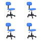 Mid-back Office Chair Sponge Cushion with/without Arm Chair for Office Blue 4 Piece Set Clearhalo 'furn' 'furn_office_chair' 'Furniture' 'furniture_office_chair' 'Office Chairs' 'Office Furniture' 'office_chair' 5011361